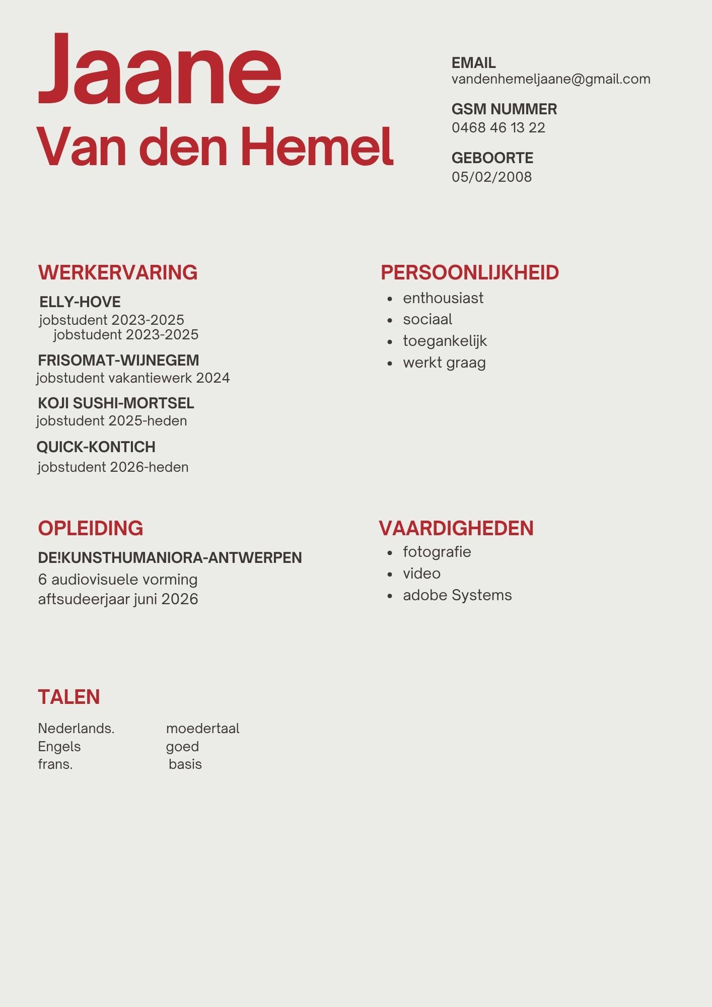 CV